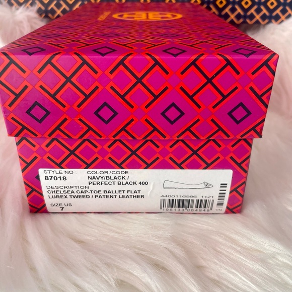 🔥Like New Tory Burch Chelsea cap-toe ballet shoes size 7 - Picture 5 of 5